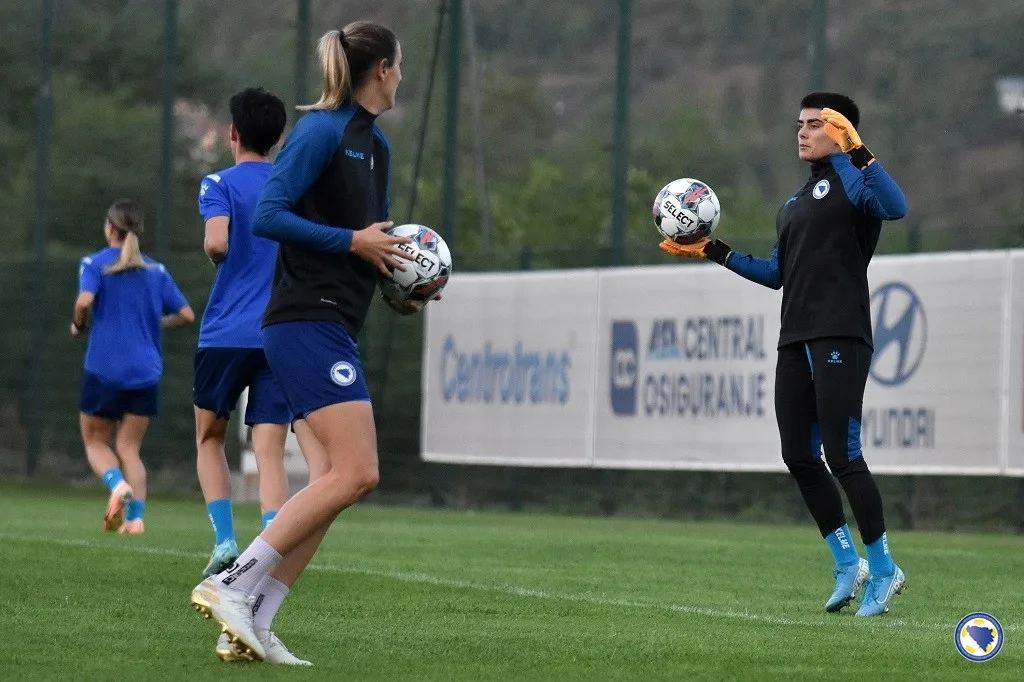 Indira Faković na golu Budućnosti