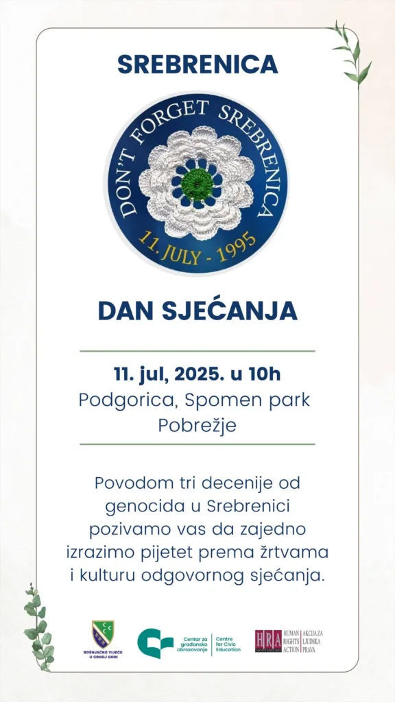 Bošnjačko vijeće: “Srebrenica – Dan sjećanja“