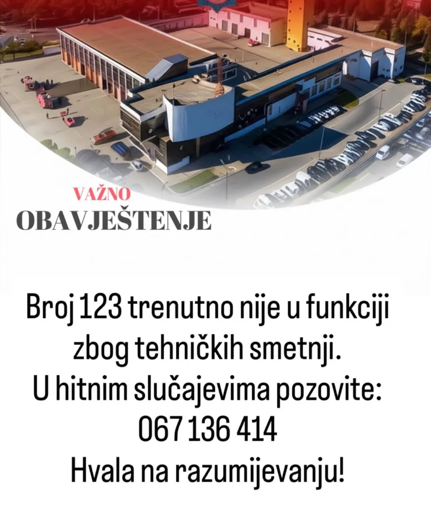 Broj 123 trenutno van funkcije