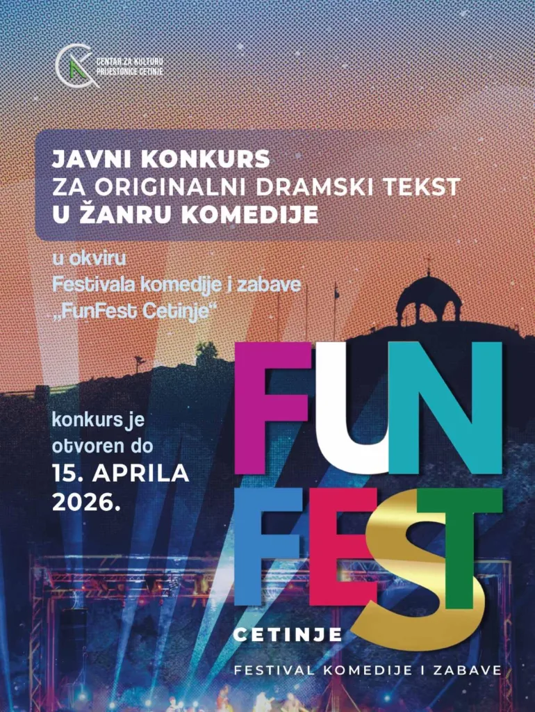 Javni konkurs za originalni dramski tekst u žanru komedije