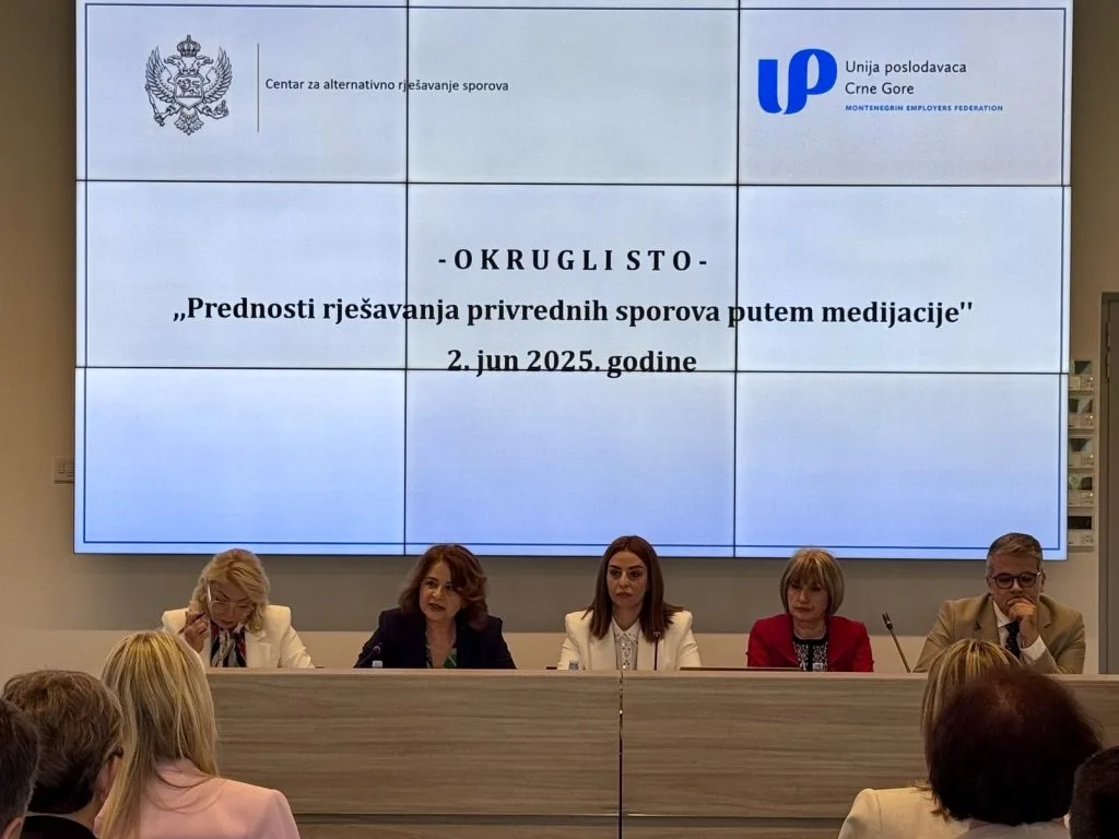Održan okrugli sto o prednostima medijacije u rješavanju privrednih sporova