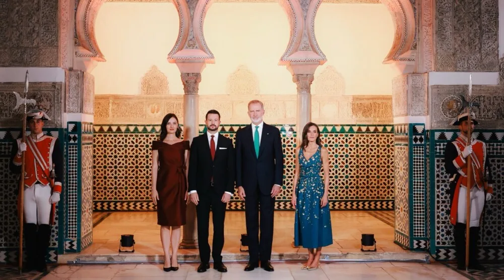 Milatović sa suprugom na prijemu kod kralja i kraljice Španije