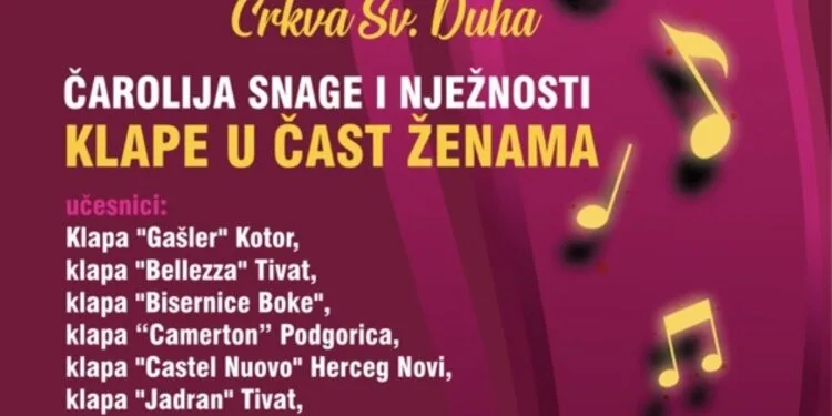 Klape u čast ženama “Čarolija snage i nježnosti”