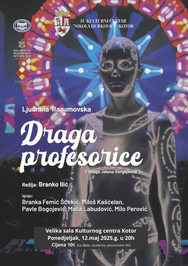 „Draga profesorice“ – snažna predstava o sukobu generacija i obrazovnom sistemu stiže u Kotor