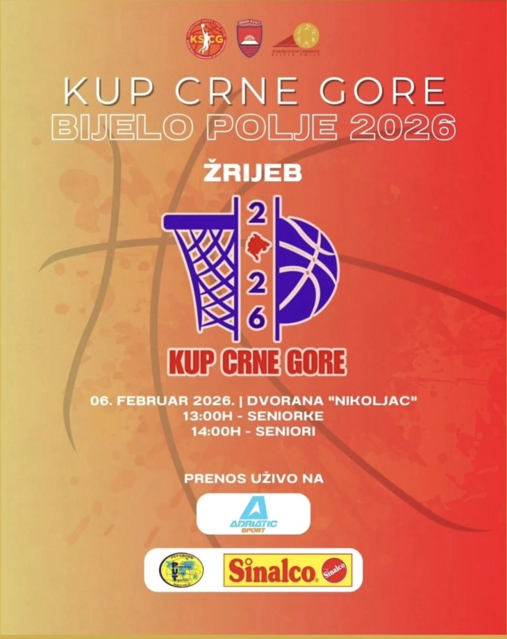 Žrijeb za finalni turnir Kupa sjutra u Bijelom Polju