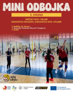 Nastavlja se Mini odbojka – u nedjelju utakmice 5. vikenda