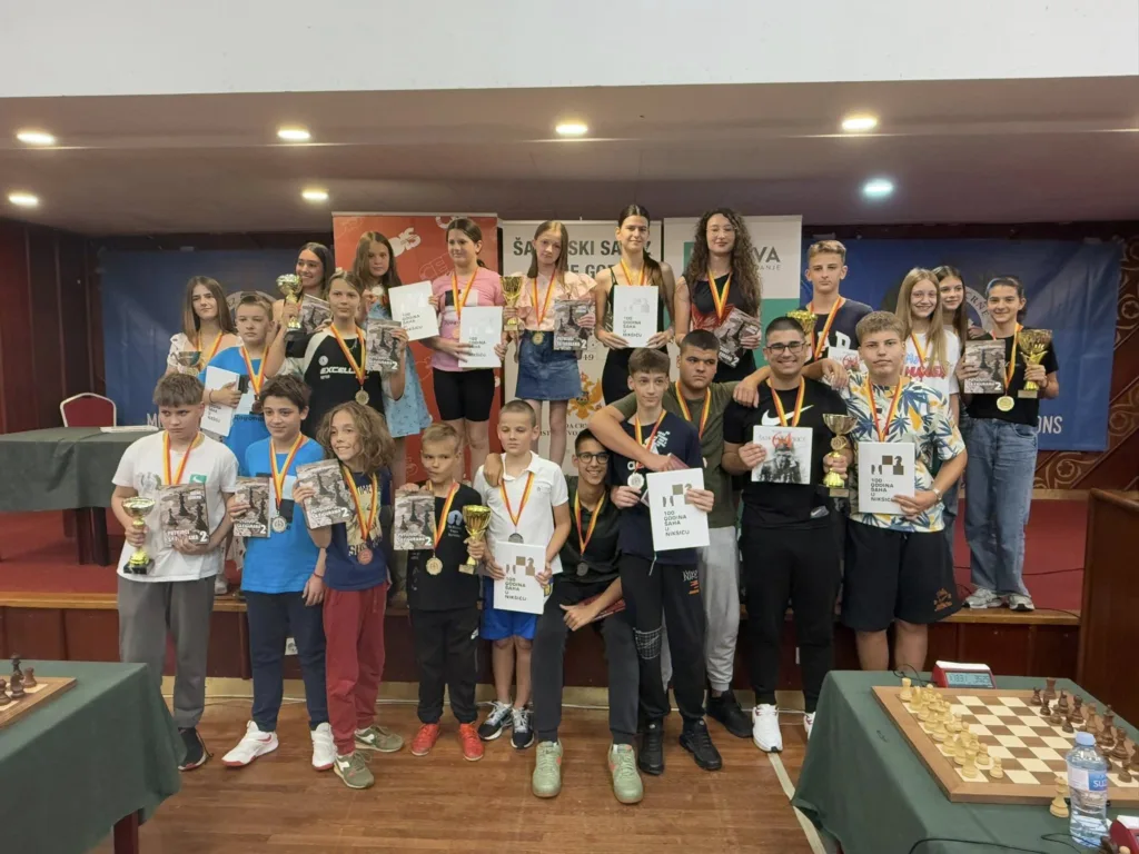 Završeno Prvenstvo Crne Gore za mlade u šahu – Trijumf drevne igre