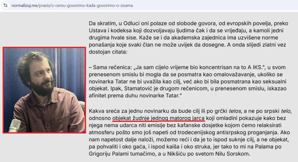 Da li je Brano Mandić dobio 12,5 hiljada eura od države da “Normalizuje” ili profesora zove “matorim jarcem”?