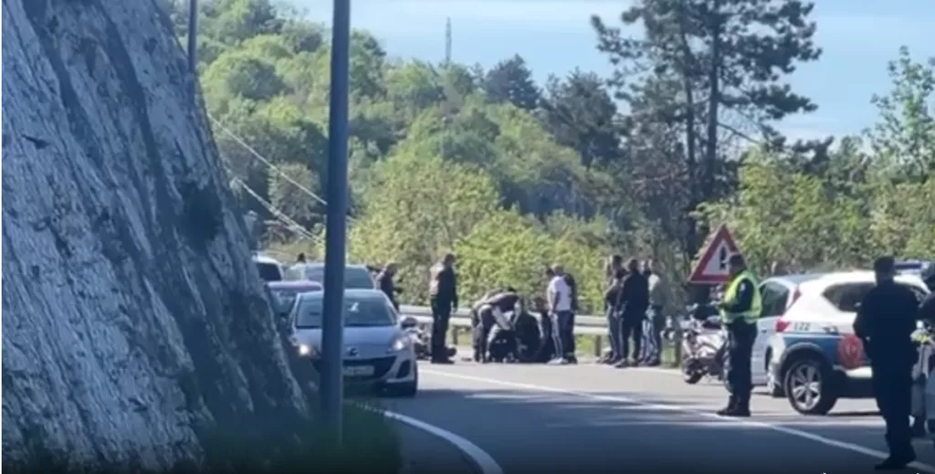 Udes na magistralnom putu Cetinje – Budva, motociklista teže povrijeđen