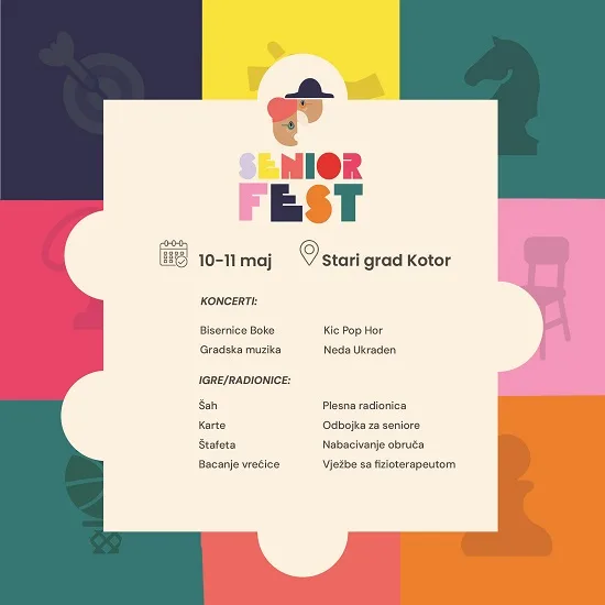 Senior fest 10. i 11.maja u Kotoru
