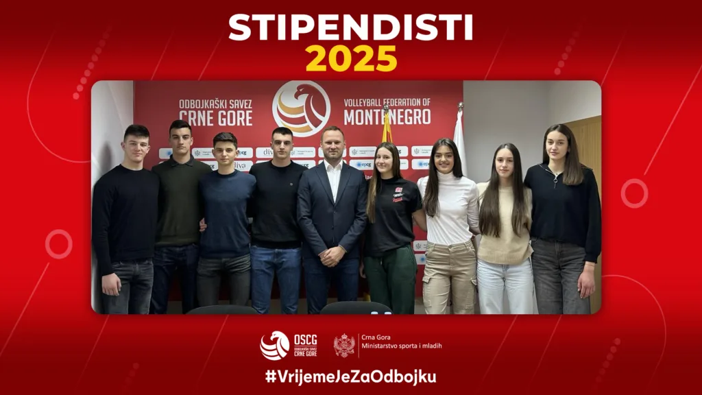 Potpisani stipendijski ugovori: Nastavlja se ulaganje u budućnost crnogorske odbojke