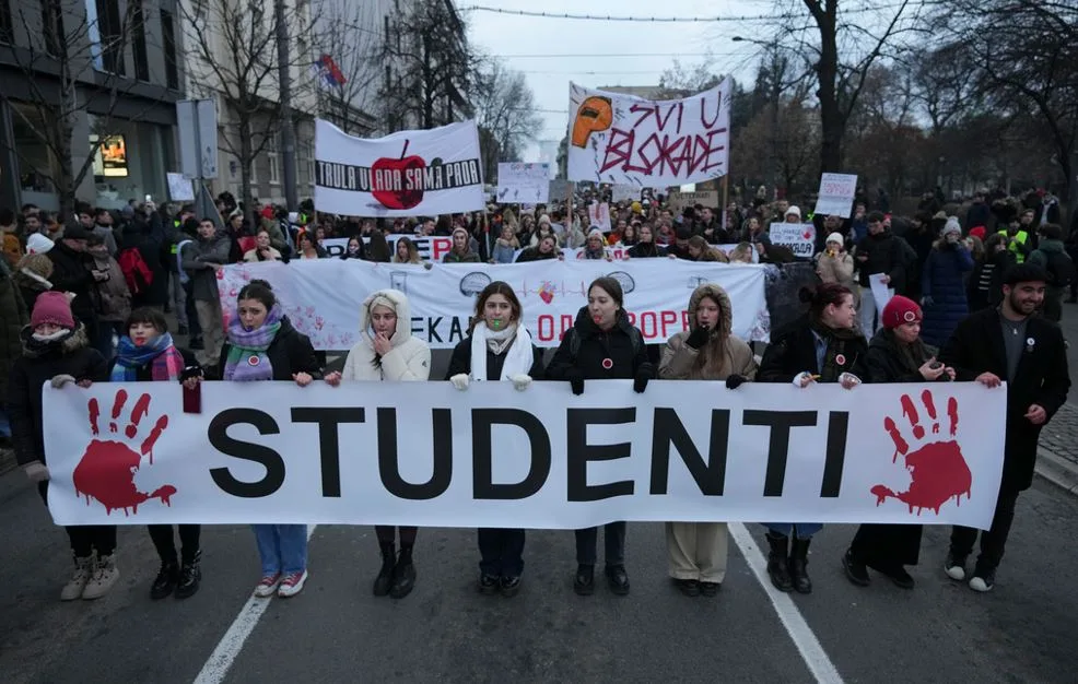 Protest u Beogradu na Dan studenata