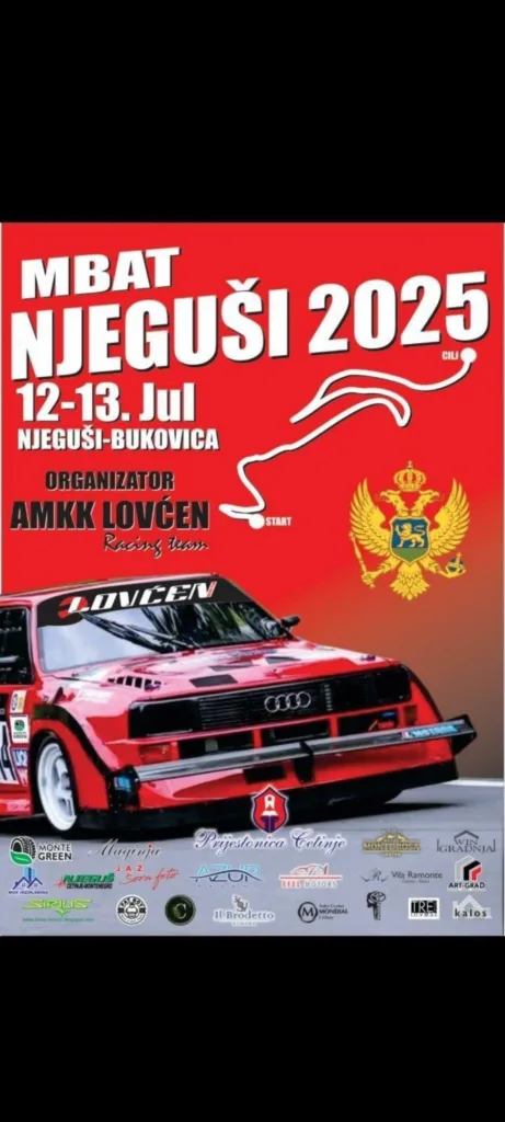 Za vikend brdska auto trka Njegusi – Bukovica