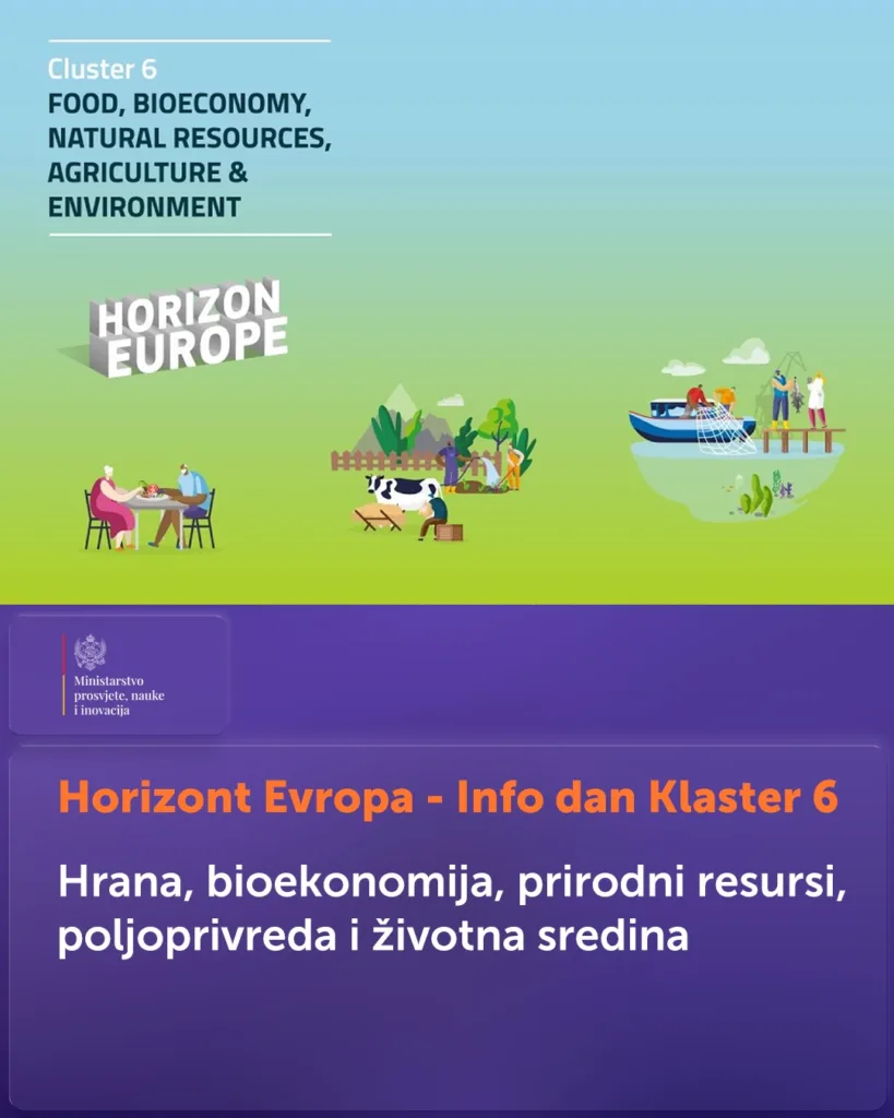 Info dan o Klasteru 6 – Hrana, bioekonomija, prirodni resursi, poljoprivreda i životna sredina u okviru programa Horizont Evropa