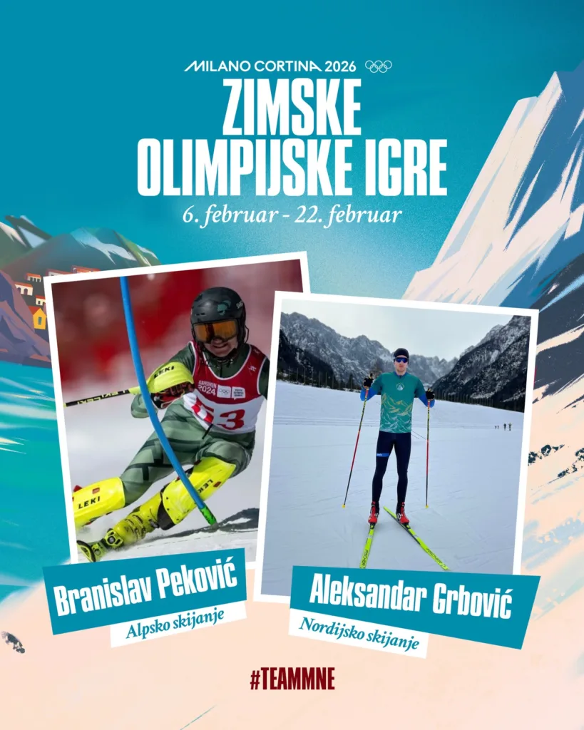 Crna Gora sa dva predstavnika na ZOI