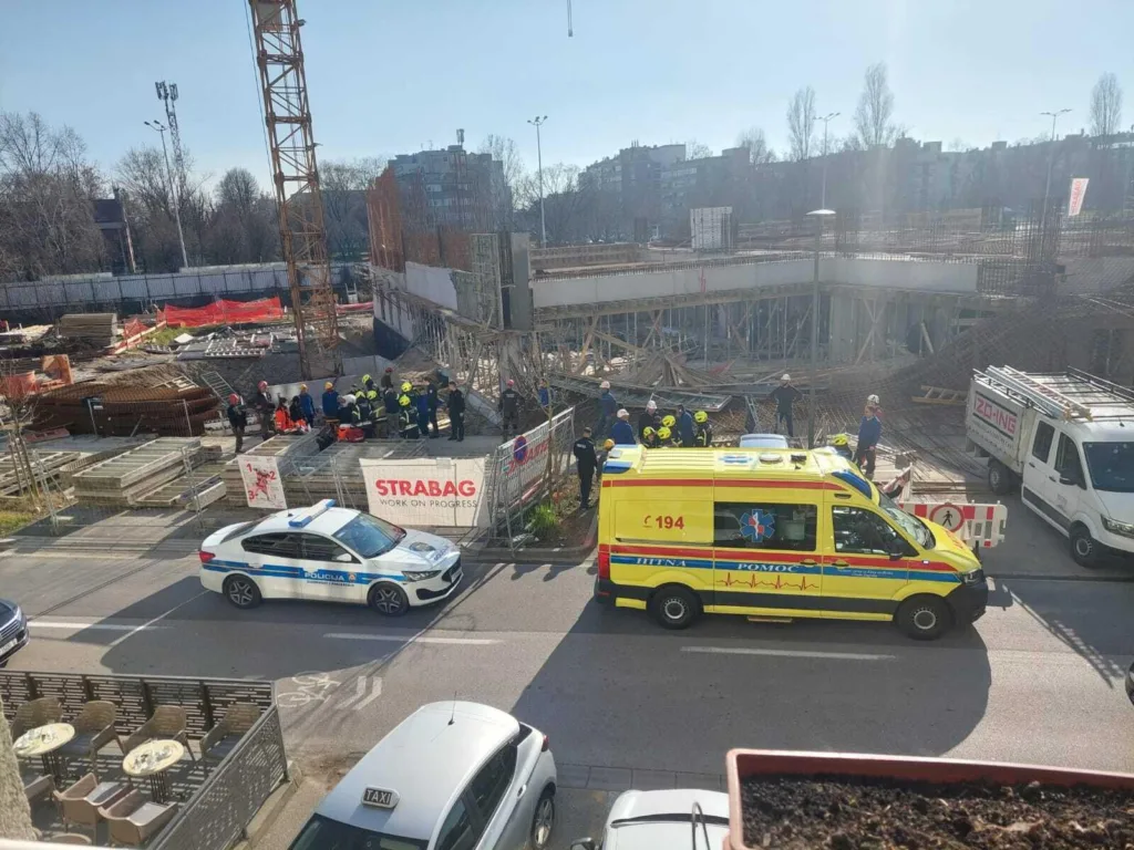 Zagreb: Urušila se armatura na gradilištu bazena