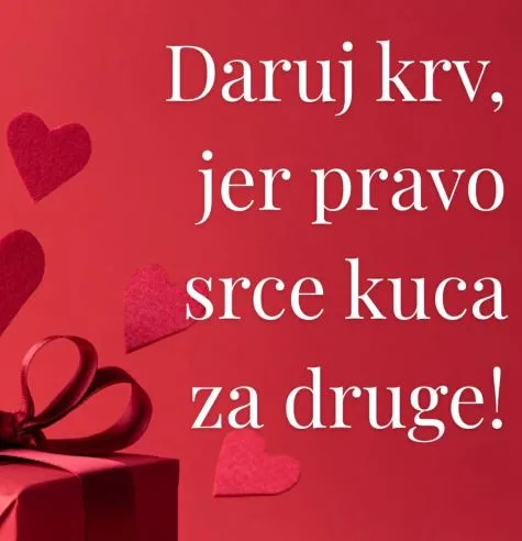 Zavod za transfuziju krvi povodom Dana zaljubljenih daruje dobrovoljne davaoce