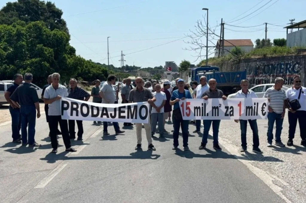 Blokada magistralnog puta Ulcinj-Bar