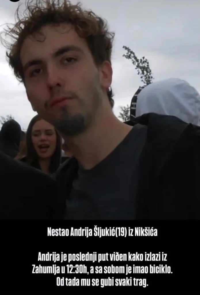 Nestao Andrija Šljukić iz Nikšića