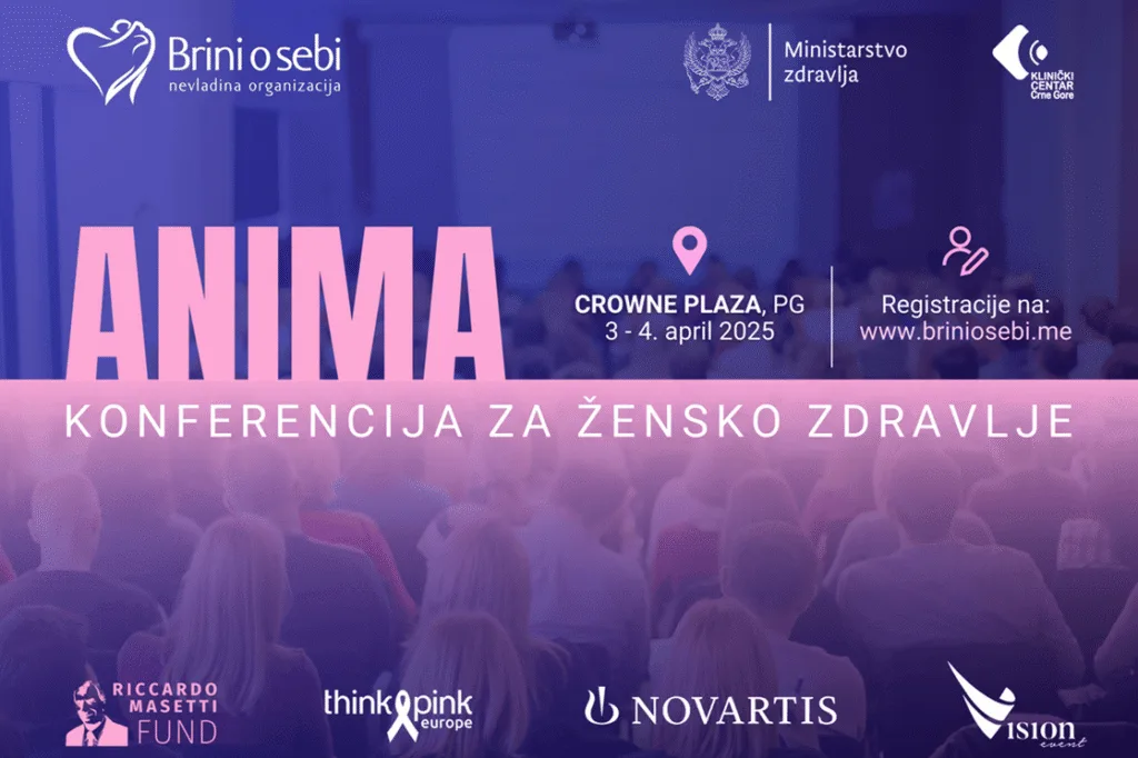 Prva regionalna konferencija  za zdravlje žena “Anima” 3. i 4. aprila u Podgorici