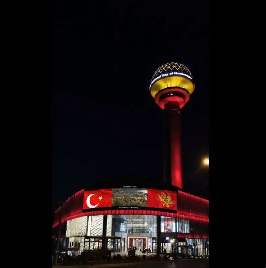 Simbol Ankare u bojama crnogorske zastave