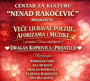 Muzičko- pjesničko veče u mojkovačkom Centru za kulturu