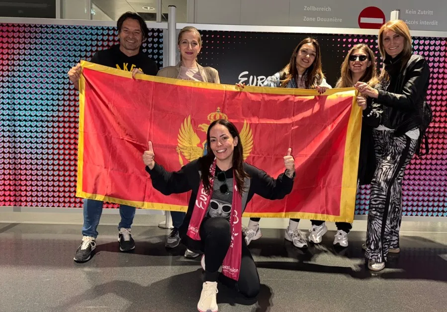 Nina Žižić na putu za Eurosong: Crnogorska delegacija otputovala u Bazel