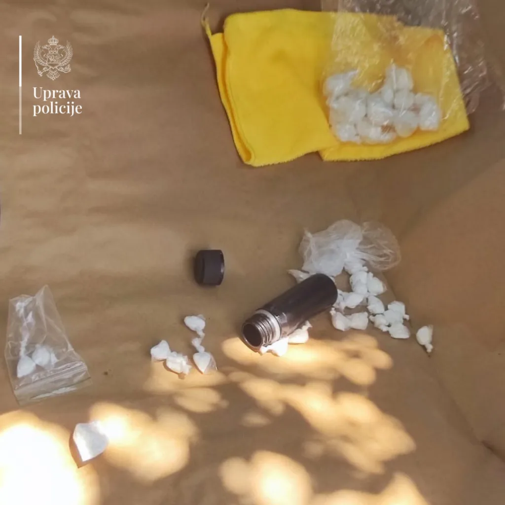 Podgorička policija kod dvije osobe pronašla skoro 100 grama kokaina, marihuanu, spid