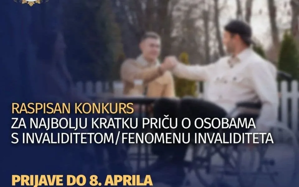 Raspisan Konkurs za najbolju kratku priču o osobama s invaliditetom/fenomenu invaliditeta