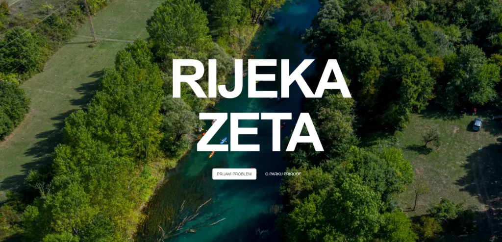 Crnogorsko društvo ekologa pokrenulo digitalnu platformu za prijavu ekoloških prekršaja u Parku prirode „Rijeka Zeta“