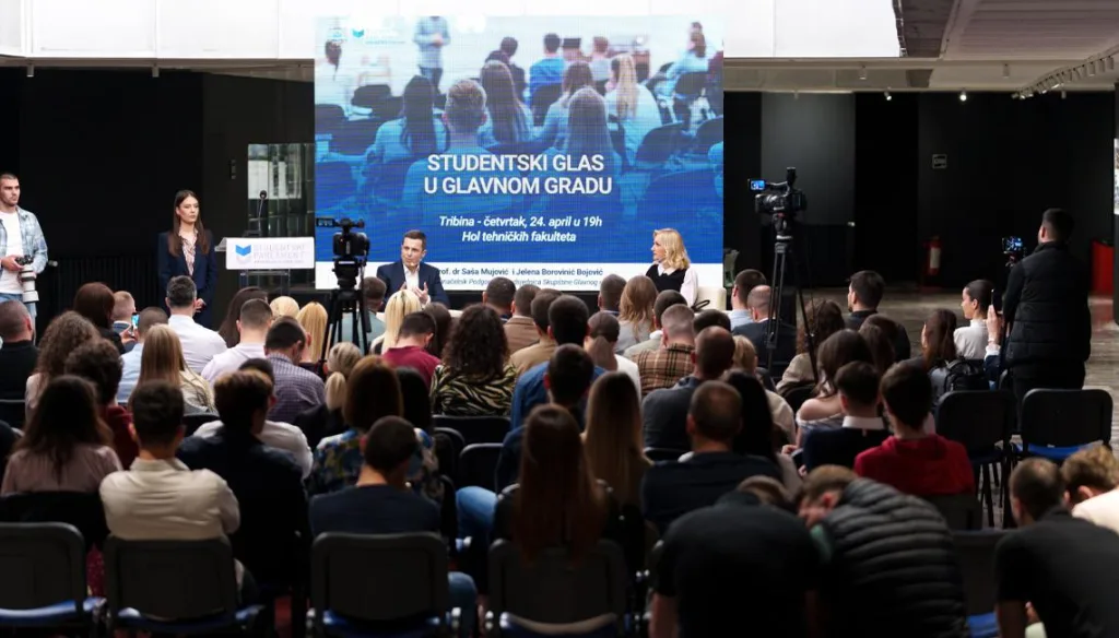 Borovinić Bojović i Mujović na tribini: Studenti da budu proaktivni, kreatori politika i procesa