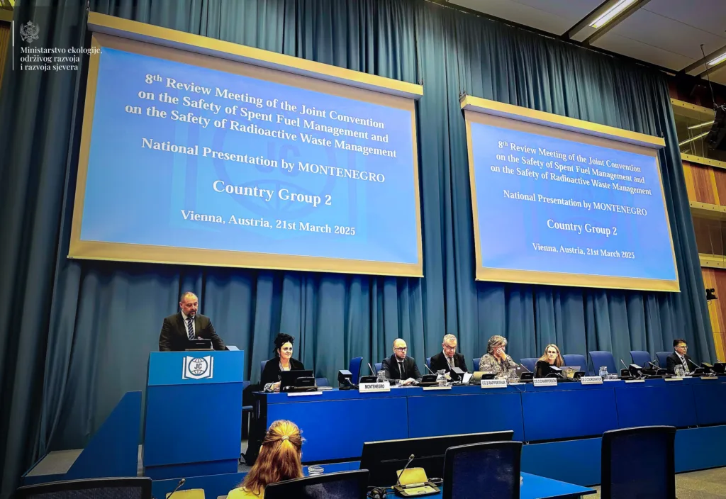 Vitomirović: Radijaciona i nuklearna sigurnost važne aktivnosti Vlade Crne Gore