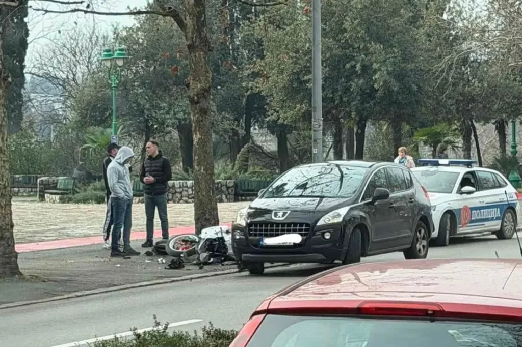 Oboren motociklista u centru Podgorice