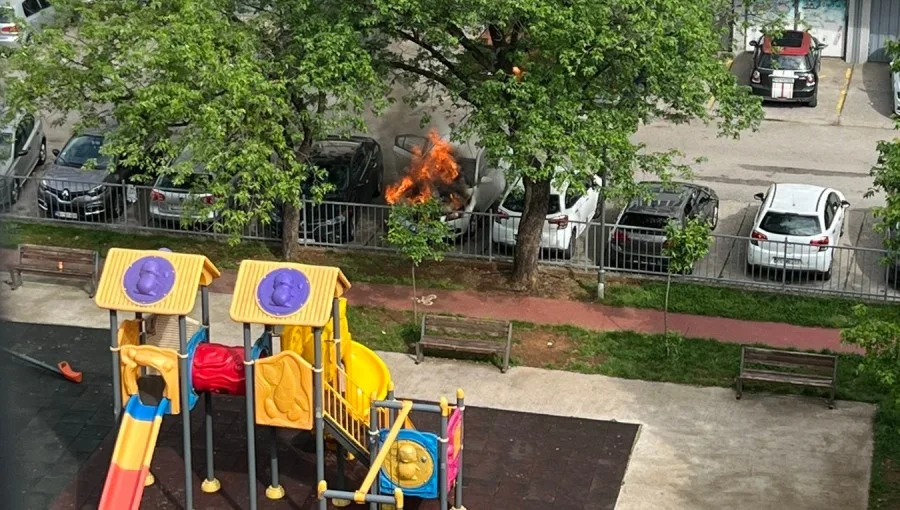 Eksplozija i požar u podgoričkom kvartu: Dva vozila oštećena