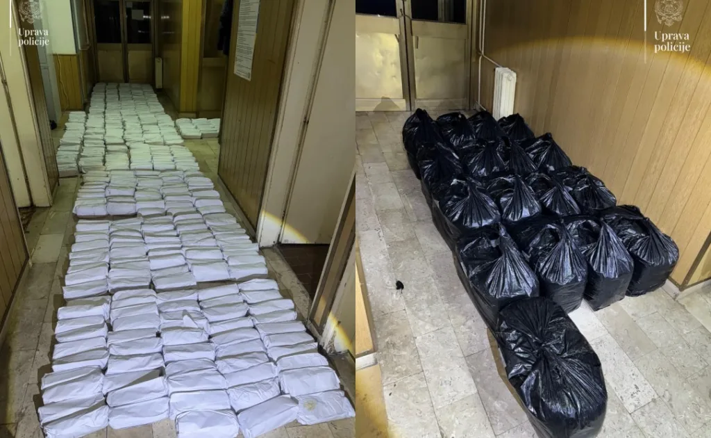 (VIDEO) Granična policija u Tuzima zaplijenila 255 kilograma duvana vrijednog 23.000 eura, uhapšene dvije osobe