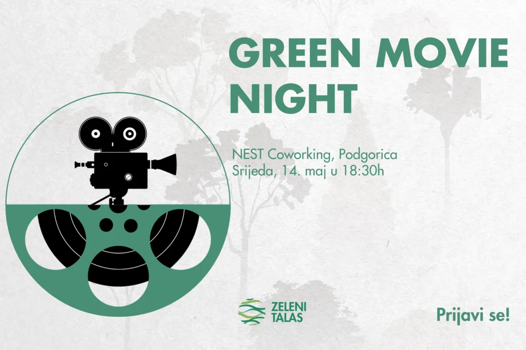 Zeleni Talas organizuje prvi Green movie night u Podgorici